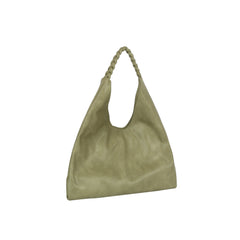 Braided Strap Slouch Hobo Handbag