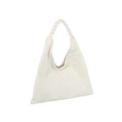 Braided Strap Slouch Hobo Handbag