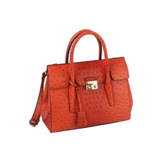 2 in 1 crocodile texture matching top handle bag and purse set