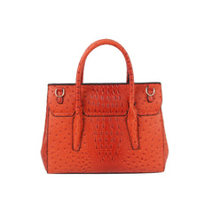 2 in 1 crocodile texture matching top handle bag and purse set