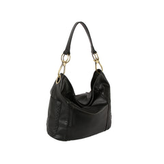 Whipstitch Ring Hobo Shoulder Bag