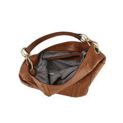 Whipstitch Ring Hobo Shoulder Bag