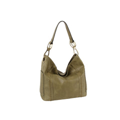 Whipstitch Ring Hobo Shoulder Bag