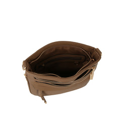 Front Zip Organizer Crossbody Bag