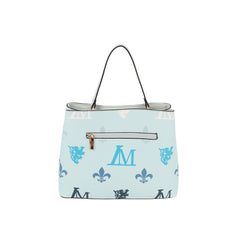 2 in 1 monogram satchel bag with matching purse