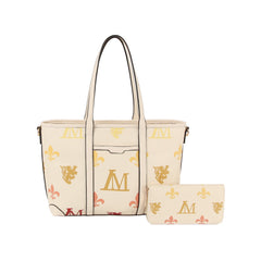 2 in 1 monogram daily shoulder tote with matching purse