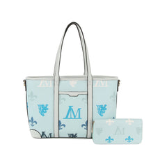 2 in 1 monogram daily shoulder tote with matching purse