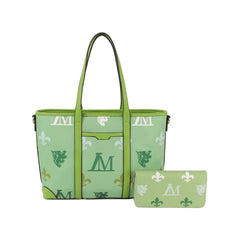 2 in 1 monogram daily shoulder tote with matching purse