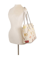 2 in 1 monogram vacation tote with matching purse