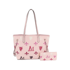 2 in 1 monogram vacation tote with matching purse