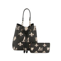 2 in 1 medium monogram bucket bag with matching purse