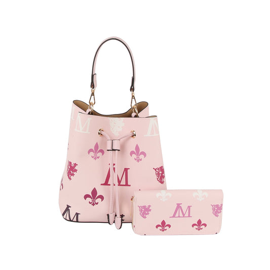 2 in 1 medium monogram bucket bag with matching purse