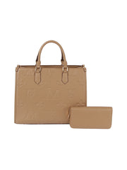 Monogram tote bag and purse set