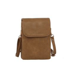 Front Zip Pocket Mini Crossbody Bag