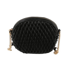 Chain detail strap woven daily crossbody