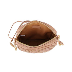 Chain detail strap woven daily crossbody