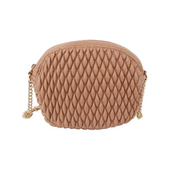 Chain detail strap woven daily crossbody