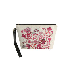 Western Charm Burlap Clutch