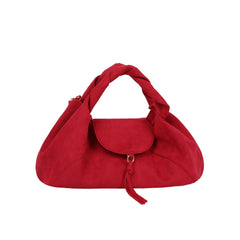 Twisted Handle Slouch Hobo Handbag