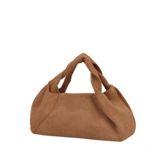 Twisted Handle Slouch Hobo Handbag