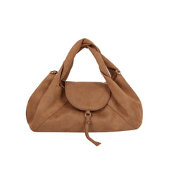 Twisted Handle Slouch Hobo Handbag