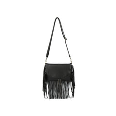 Fringe Flap Crossbody Shoulder Bag