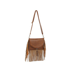 Fringe Flap Crossbody Shoulder Bag