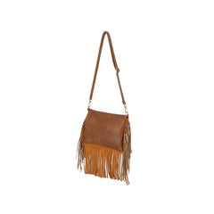 Fringe Flap Crossbody Shoulder Bag