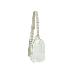 Sling Guitar Wide Strap Transparent Crossbody Bag