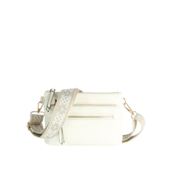 Daily rectangular leather guitar strap crossbody
