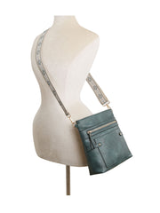 Square shape front pocket guitar strap crossbody