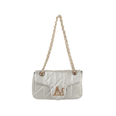 Chain-link Diamond Quilted Crossbody Bag