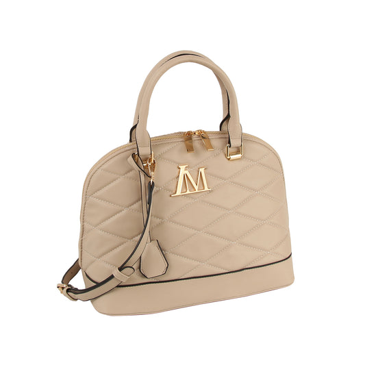 Diamond Quilted Dome Handbag