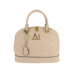 Diamond Quilted Dome Handbag