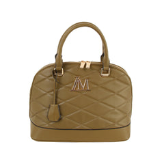 Diamond Quilted Dome Handbag