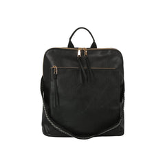 Perforated Front Pocket Convertible Backpack