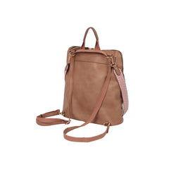 Perforated Front Pocket Convertible Backpack