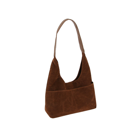 2 in 1 Suede Shoulder Bag