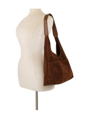 2 in 1 Suede Shoulder Bag