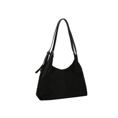 Soft Vegan Suede Hobo Shoulder Bag
