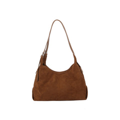 Soft Vegan Suede Hobo Shoulder Bag
