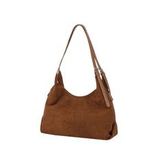 Soft Vegan Suede Hobo Shoulder Bag