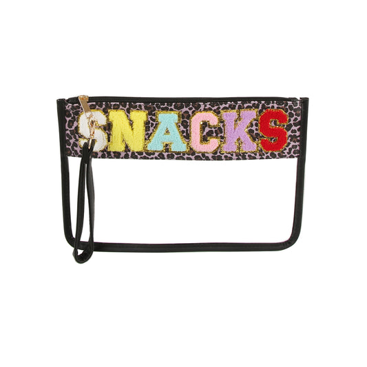 Snacks Clear Wristlet