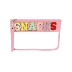 Snacks Clear Wristlet