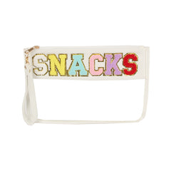 Snacks Clear Wristlet