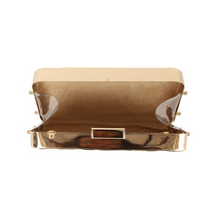 Gilded Hammered Box Crossbody