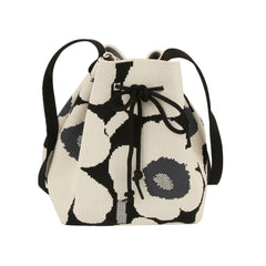 Flower Knit Bucket Bag