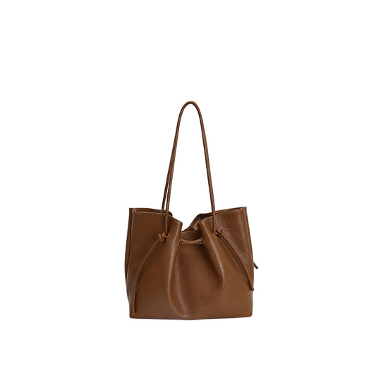 Knotted Drawstring Tote Bag