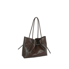 Knotted Drawstring Tote Bag