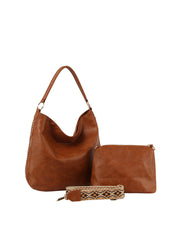 2 in 1 classic western style hobo and purse set